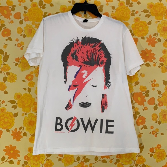 David Bowie Tops David Bowie Aladdin Sane Lightning Bolt Shirt